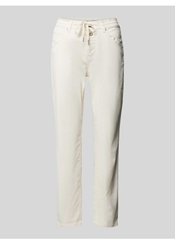 Spodnie z mieszanki lyocellu w jednolitym kolorze ze sklepu Peek&Cloppenburg  w kategorii Spodnie damskie - zdjęcie 171474893