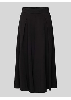 Spodnie materiałowe z szeroką nogawką i kontrafałdami ze sklepu Peek&Cloppenburg  w kategorii Spodnie damskie - zdjęcie 171474921