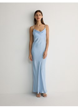 Reserved - Sukienka maxi z wiskozy - jasnoniebieski ze sklepu Reserved w kategorii Sukienki - zdjęcie 171476361