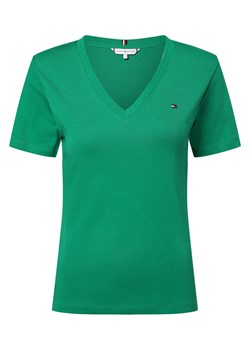 Tommy Hilfiger Koszulka damska Kobiety Bawełna zielony jednolity ze sklepu vangraaf w kategorii Bluzki damskie - zdjęcie 171476462