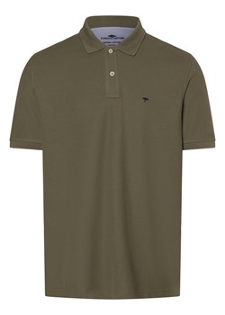 Fynch-Hatton Męska koszulka polo Mężczyźni Bawełna oliwkowy jednolity ze sklepu vangraaf w kategorii T-shirty męskie - zdjęcie 171476472