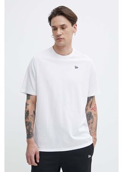 New Era t-shirt bawełniany męski kolor biały z aplikacją ze sklepu ANSWEAR.com w kategorii T-shirty męskie - zdjęcie 171476541
