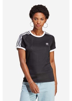 adidas Originals t-shirt kolor czarny wzorzysty IB7438-CZARNY ze sklepu ANSWEAR.com w kategorii Bluzki damskie - zdjęcie 171476573