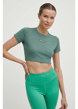 Reebok t-shirt treningowy Lux Bold kolor zielony 100076117 ze sklepu ANSWEAR.com w kategorii Bluzki damskie - zdjęcie 171477140