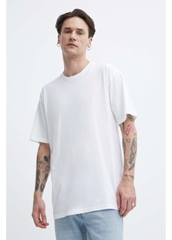 Vans t-shirt bawełniany 3-pack męski kolor biały gładki ze sklepu ANSWEAR.com w kategorii T-shirty męskie - zdjęcie 171477231