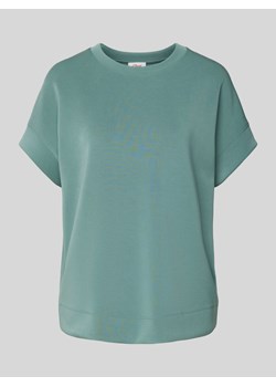 T-shirt w jednolitym kolorze z okrągłym dekoltem ze sklepu Peek&Cloppenburg  w kategorii Bluzki damskie - zdjęcie 171477674