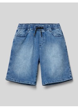 Szorty jeansowe o kroju relaxed fit z efektem znoszenia ze sklepu Peek&Cloppenburg  w kategorii Spodenki chłopięce - zdjęcie 171478183