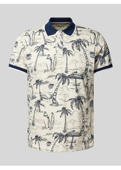 Koszulka polo we wzory na całej powierzchni ze sklepu Peek&Cloppenburg  w kategorii T-shirty męskie - zdjęcie 171478521