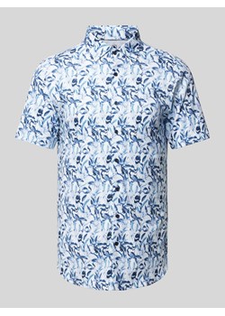 Koszula biznesowa o kroju slim fit ze wzorem na całej powierzchni ze sklepu Peek&Cloppenburg  w kategorii Koszule męskie - zdjęcie 171478564