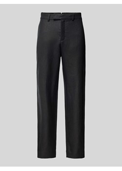 Spodnie do garnituru o kroju slim fit zapinane na guzik i zamek błyskawiczny model ‘KONTOS’ ze sklepu Peek&Cloppenburg  w kategorii Spodnie męskie - zdjęcie 171478854