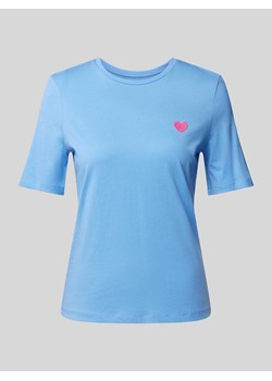 T-shirt z wyhaftowanym motywem ze sklepu Peek&Cloppenburg  w kategorii Bluzki damskie - zdjęcie 171478860
