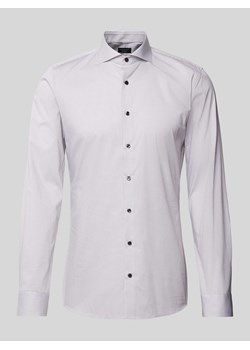 Koszula biznesowa o kroju super slim fit ze wzorem na całej powierzchni ze sklepu Peek&Cloppenburg  w kategorii Koszule męskie - zdjęcie 171478890