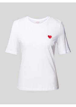T-shirt z wyhaftowanym motywem ze sklepu Peek&Cloppenburg  w kategorii Bluzki damskie - zdjęcie 171478932
