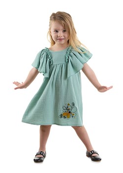 Denokids Sukienka &quot;Princess Muslin&quot; w kolorze turkusowym ze sklepu Limango Polska w kategorii Sukienki dziewczęce - zdjęcie 171479892
