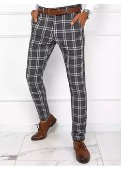 Spodnie męskie ciemnoszare Dstreet UX3776 ze sklepu DSTREET.PL w kategorii Spodnie męskie - zdjęcie 171481062