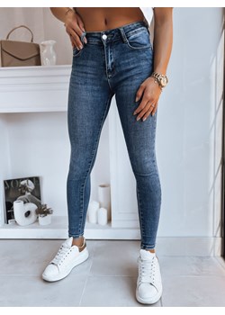 Spodnie damskie jeansowe DIVETTI ciemnoniebieskie Dstreet UY1742 ze sklepu DSTREET.PL w kategorii Jeansy damskie - zdjęcie 171481101