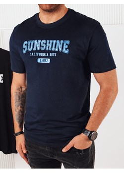 Koszulka męska z nadrukiem granatowa Dstreet RX5375 ze sklepu DSTREET.PL w kategorii T-shirty męskie - zdjęcie 171481123