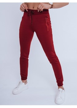 Spodnie damskie dresowe JULIET bordowe Dstreet UY0823 ze sklepu DSTREET.PL w kategorii Spodnie damskie - zdjęcie 171481410