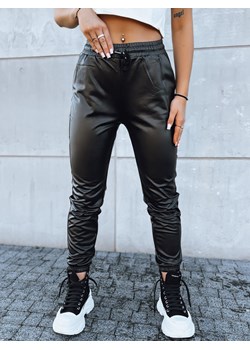 Spodnie damskie woskowane HARBOR czarne Dstreet UY1698 ze sklepu DSTREET.PL w kategorii Spodnie damskie - zdjęcie 171481472