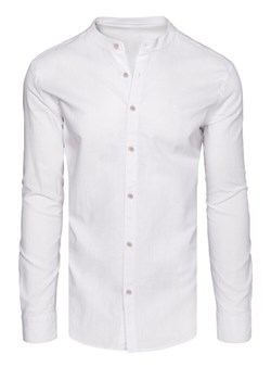 Koszula męska biała Dstreet DX2574 ze sklepu DSTREET.PL w kategorii Koszule męskie - zdjęcie 171481581