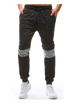 Spodnie męskie dresowe camo czarne Dstreet UX3630 ze sklepu DSTREET.PL w kategorii Spodnie męskie - zdjęcie 171481901