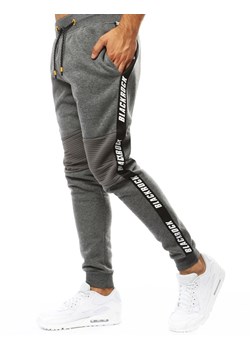 Spodnie męskie dresowe joggery antracytowe Dstreet UX3541 ze sklepu DSTREET.PL w kategorii Spodnie męskie - zdjęcie 171482461