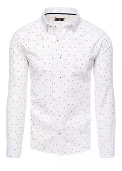 Koszula męska biała Dstreet DX2469 ze sklepu DSTREET.PL w kategorii Koszule męskie - zdjęcie 171482494