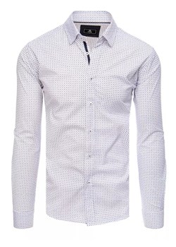 Koszula męska biała Dstreet DX2464 ze sklepu DSTREET.PL w kategorii Koszule męskie - zdjęcie 171482761