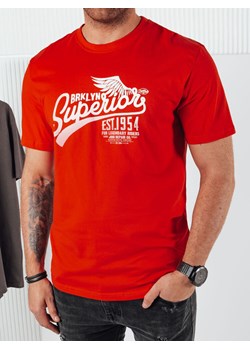Koszulka męska z nadrukiem pomarańczowa Dstreet RX5367 ze sklepu DSTREET.PL w kategorii T-shirty męskie - zdjęcie 171482893