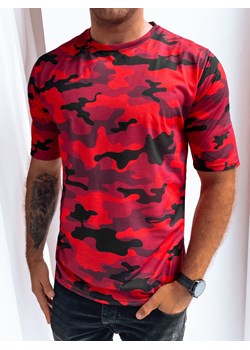 Koszulka męska czerwona moro Dstreet RX5248 ze sklepu DSTREET.PL w kategorii T-shirty męskie - zdjęcie 171482940