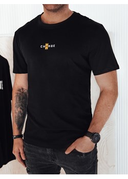 Koszulka męska z nadrukiem czarna Dstreet RX5461 ze sklepu DSTREET.PL w kategorii T-shirty męskie - zdjęcie 171483352