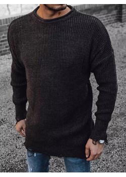 Sweter męski ciemnoszary Dstreet WX1964 ze sklepu DSTREET.PL w kategorii Swetry męskie - zdjęcie 171483701