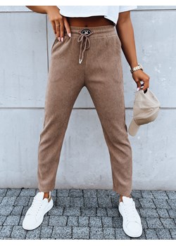 Spodnie dresowe damskie STARLUXE kamelowe Dstreet UY1646 ze sklepu DSTREET.PL w kategorii Spodnie damskie - zdjęcie 171483733