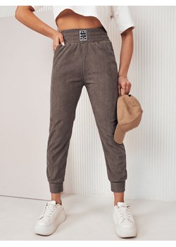 Spodnie damskie dresowe LORIST szare Dstreet UY2056 ze sklepu DSTREET.PL w kategorii Spodnie damskie - zdjęcie 171483940