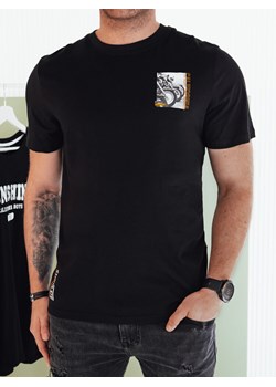 Koszulka męska z nadrukiem czarna Dstreet RX5482 ze sklepu DSTREET.PL w kategorii T-shirty męskie - zdjęcie 171484513