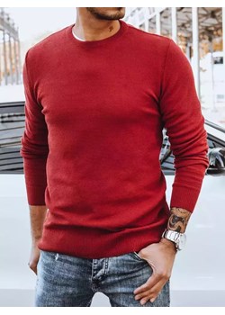 Sweter męski klasyczny bordowy Dstreet WX1933 ze sklepu DSTREET.PL w kategorii Swetry męskie - zdjęcie 171484550