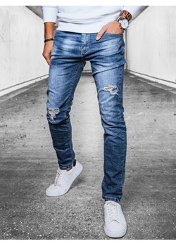 Spodnie męskie jeansowe niebieskie Dstreet UX4085 ze sklepu DSTREET.PL w kategorii Jeansy męskie - zdjęcie 171484583