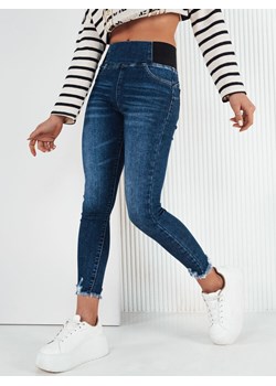 Spodnie damskie jeansowe LERATE niebieskie Dstreet UY1921 ze sklepu DSTREET.PL w kategorii Jeansy damskie - zdjęcie 171484682