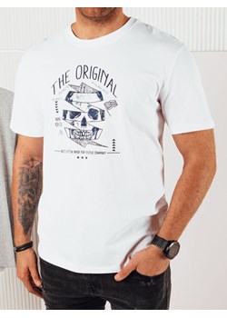 Koszulka męska z nadrukiem biała Dstreet RX5379 ze sklepu DSTREET.PL w kategorii T-shirty męskie - zdjęcie 171484870