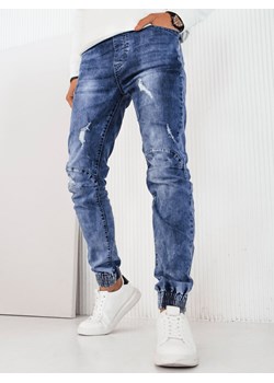 Spodnie męskie jeansowe joggery niebieskie Dstreet UX4230 ze sklepu DSTREET.PL w kategorii Jeansy męskie - zdjęcie 171484874