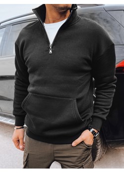 Bluza męska bez kaptura czarna Dstreet BX5670 ze sklepu DSTREET.PL w kategorii Bluzy męskie - zdjęcie 171484880