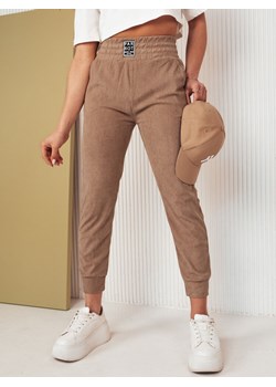 Spodnie damskie dresowe LORIST kamelowe Dstreet UY2057 ze sklepu DSTREET.PL w kategorii Spodnie damskie - zdjęcie 171484883