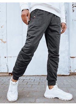 Spodnie męskie dresowe joggery ciemnoszare Dstreet UX4120 ze sklepu DSTREET.PL w kategorii Spodnie męskie - zdjęcie 171484951