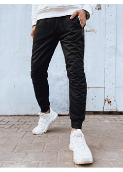 Spodnie męskie dresowe czarne Dstreet UX4277 ze sklepu DSTREET.PL w kategorii Spodnie męskie - zdjęcie 171485154
