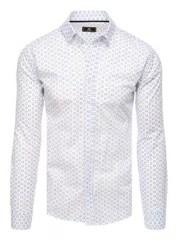 Koszula męska biała Dstreet DX2436 ze sklepu DSTREET.PL w kategorii Koszule męskie - zdjęcie 171485310