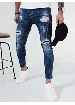 Spodnie męskie jeansowe niebieskie Dstreet UX4149 ze sklepu DSTREET.PL w kategorii Jeansy męskie - zdjęcie 171485344