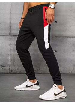Spodnie męskie dresowe czarne Dstreet UX3202 ze sklepu DSTREET.PL w kategorii Spodnie męskie - zdjęcie 171485372