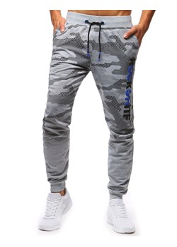 Spodnie męskie dresowe szare Dstreet UX3719 ze sklepu DSTREET.PL w kategorii Spodnie męskie - zdjęcie 171485393