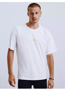 T-shirt męski z nadrukiem biały Dstreet RX4623 ze sklepu DSTREET.PL w kategorii T-shirty męskie - zdjęcie 171485593