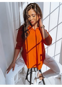 Koszula damska KATILIN pomarańczowa Dstreet DY0312 ze sklepu DSTREET.PL w kategorii Koszule damskie - zdjęcie 171485613
